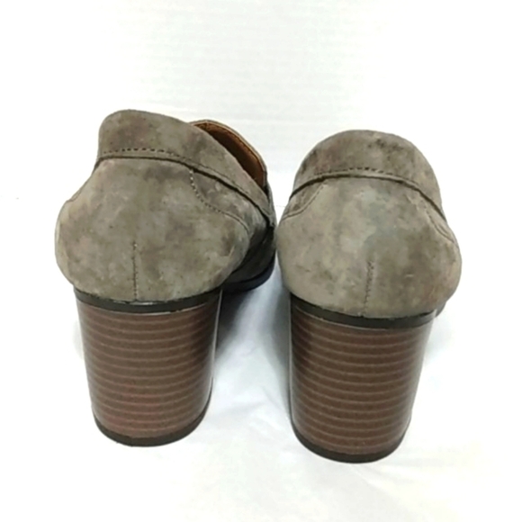 G.H. BASS CO. GRAY SUEDE OXFORD PUMPS SIZE 7.5 - Picture 3 of 12